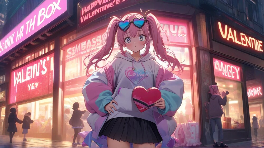 ハート型のチョコのプロンプト（＋一般的なAI画像生成ガイド）