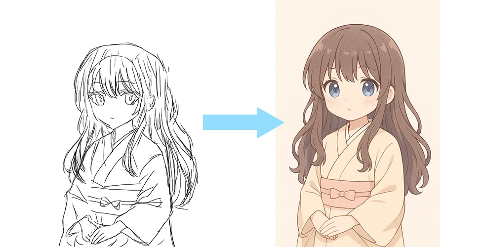 ラフは描けるけど仕上げが苦手？AIが助けてくれる時代です