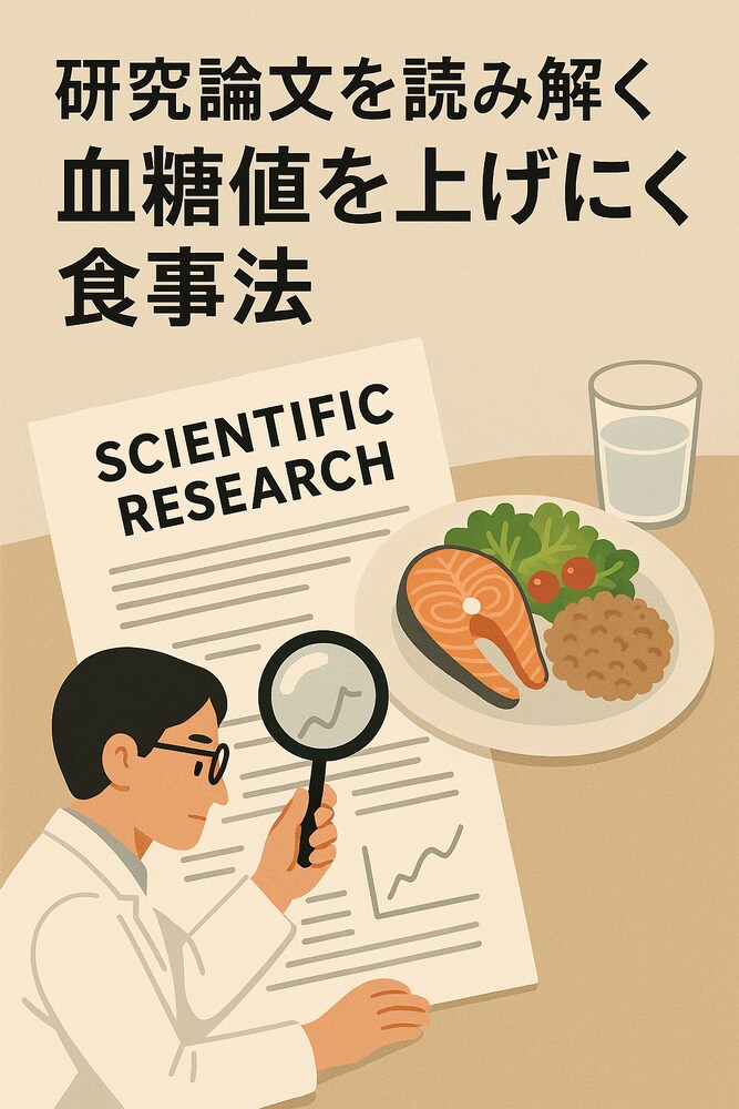 研究論文を読み解く　血糖値を上げにくい食事法