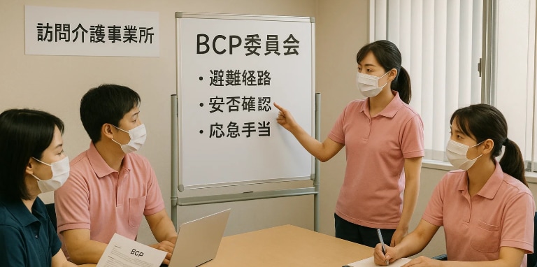 訪問介護事業所向けBCP委員会・訓練 記録サンプル集【各５回分】
