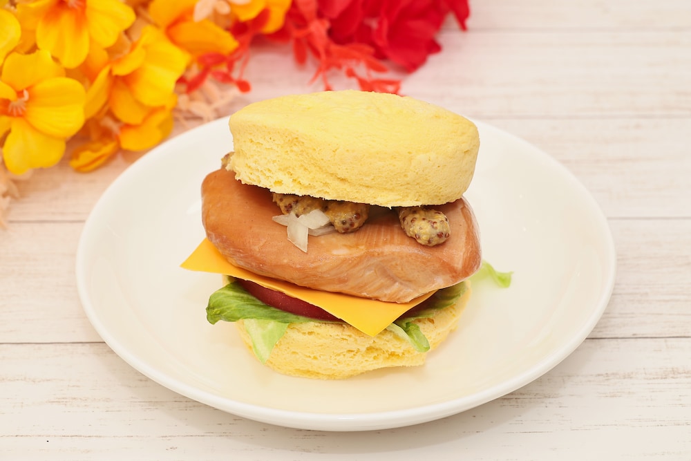 置き換えダイエットレシピ【リアル決定版】　スモークチキンバーガー風
