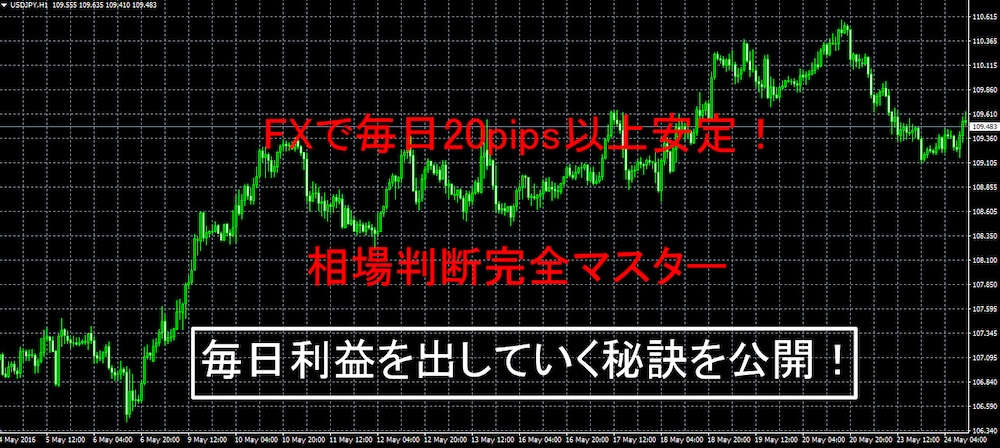 FXで毎日20pips以上安定！相場判断完全マスター