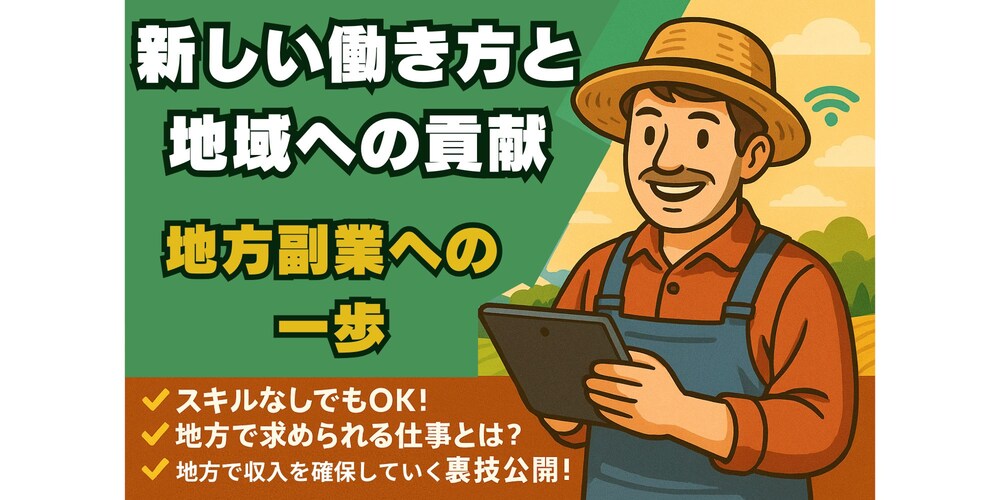 新しい働き方と地域への貢献：地方副業への一歩