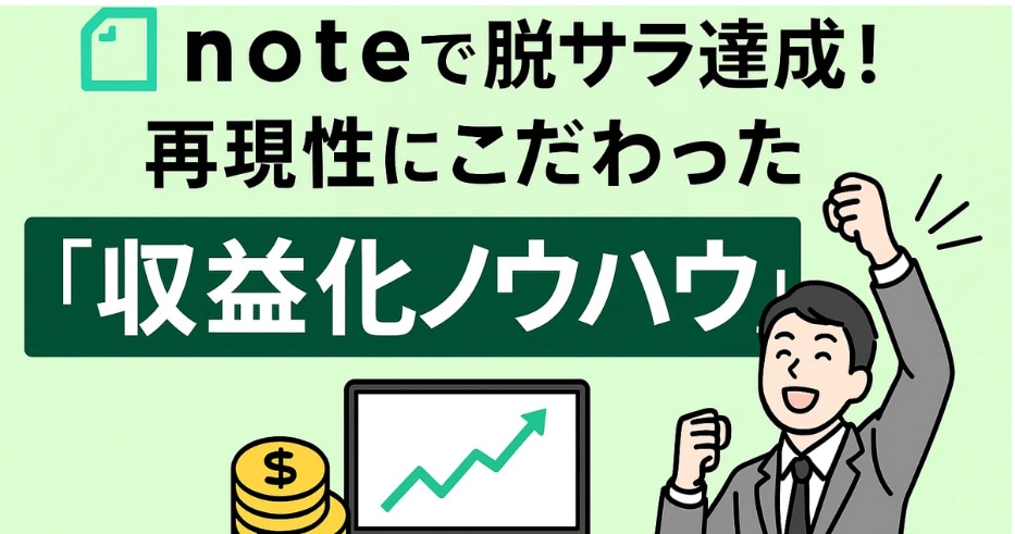 今話題！ど素人でも「note × AI」で稼ぐ方法を伝授！【テンプレ有り】