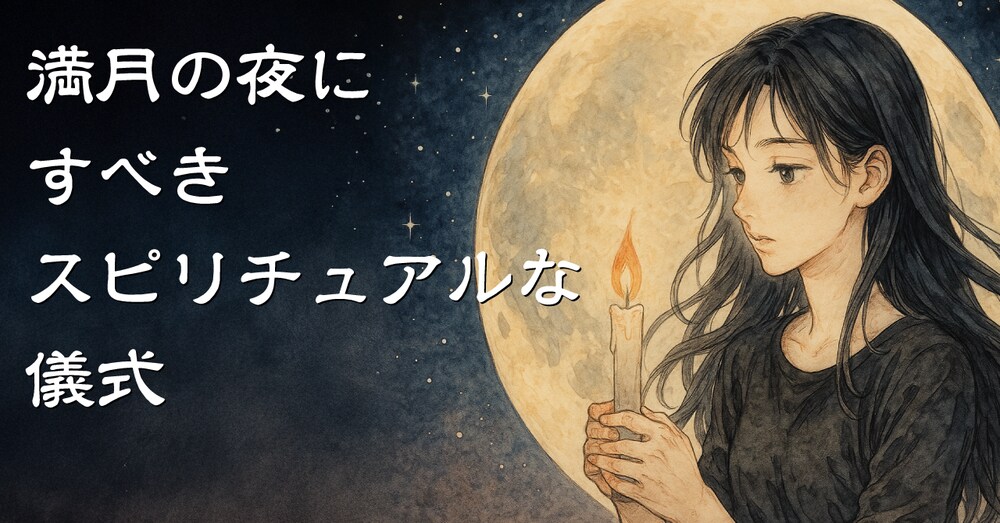 満月の夜にすべきスピリチュアルな儀式
