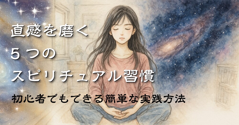直感を磨く5つのスピリチュアル習慣：初心者でもできる簡単な実践方法