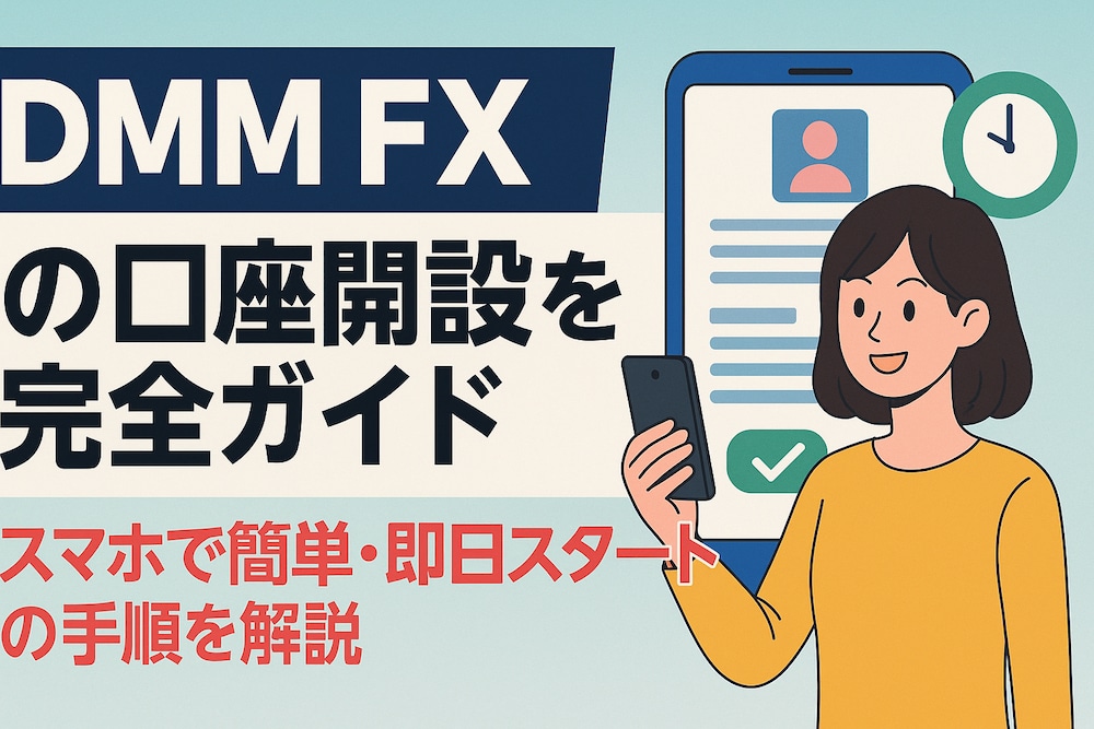 DMM FXの口座開設を完全ガイド｜スマホで簡単・即日スタートの手順を解説