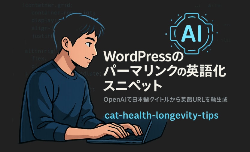 WordPress運営者必見！日本語タイトルから英語URLを自動生成するAIスニペット