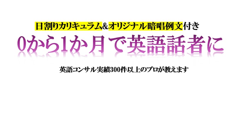 たった1か月で英会話の基本をマスター！〈プロが作成した日割りカリキュラム&例文付き〉