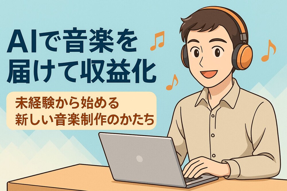 音楽を届けたいあなたへ｜AI音楽活用で「収益化」までサポートします（初心者歓迎）