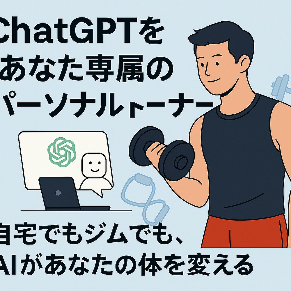 ChatGPTを“あなた専属のパーソナルトレーナー”にする方法