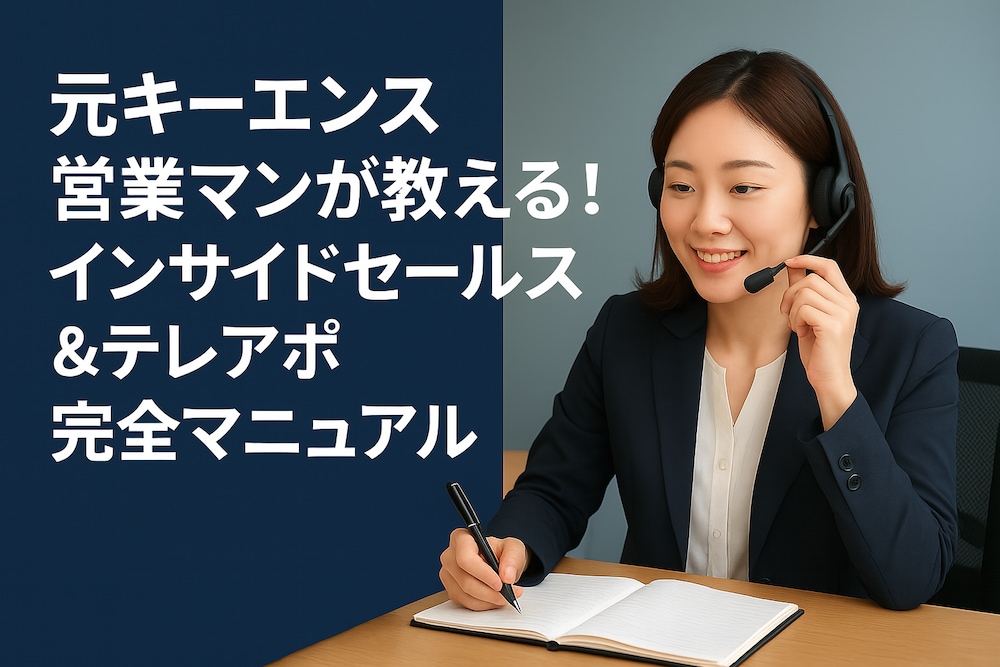 特典付き！元キーエンス営業マンが教える！
インサイドセールス&テレアポ完全マニュアル