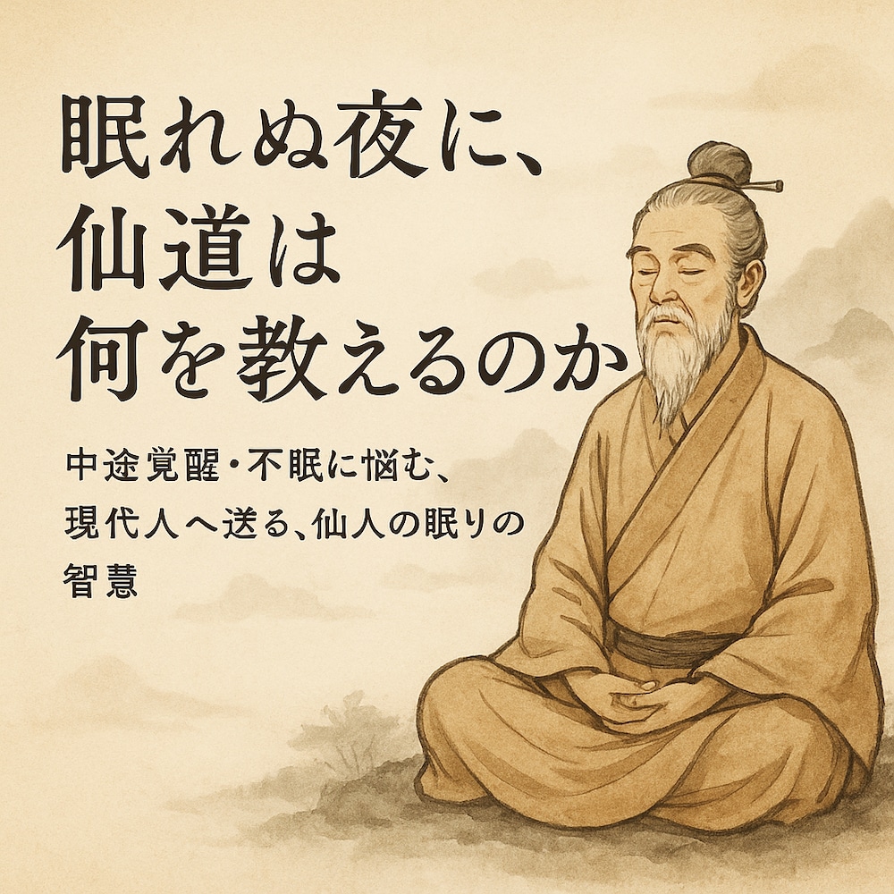 眠れぬ夜に、仙道は何を教えるのか

―中途覚醒・不眠に悩む現代人へ送る、仙人の眠りの智慧―