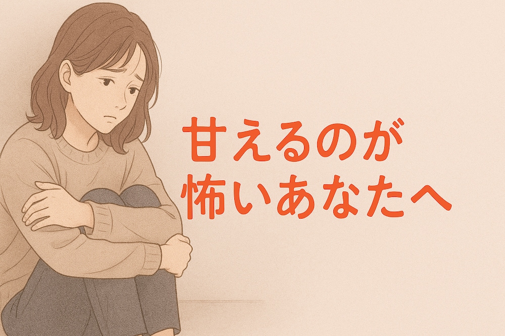 『甘えるのが怖いあなたへ』──「迷惑になる」「見捨てられる」恐れと向き合う