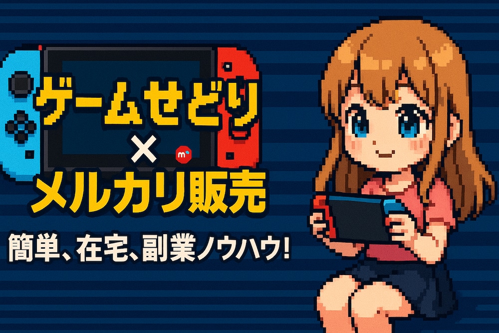 更新版）【メルゲー2】メルカリ販売×ゲームせどり！小資金、在宅、簡単、副業ノウハウを伝授します！