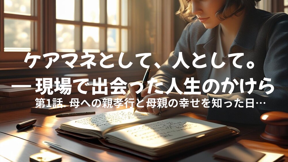 ケアマネとして、人として。
― 現場で出会った人生のかけら
