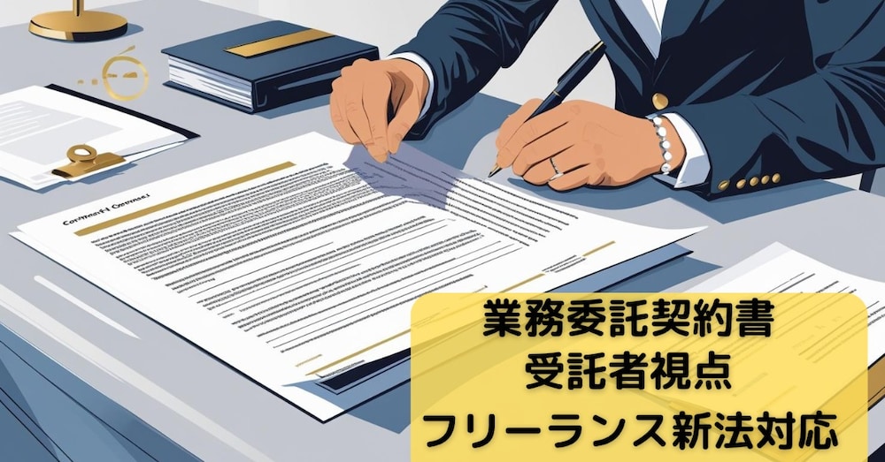 (受託者用)【フリーランス新法対応】業務委託契約書_KM_legal(2025年6月作成)