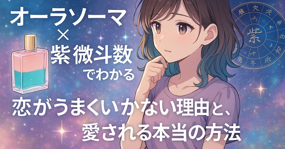 【保存版】オーラソーマ×紫微斗数でわかる「恋がうまくいかない理由と、愛される本当の方法」