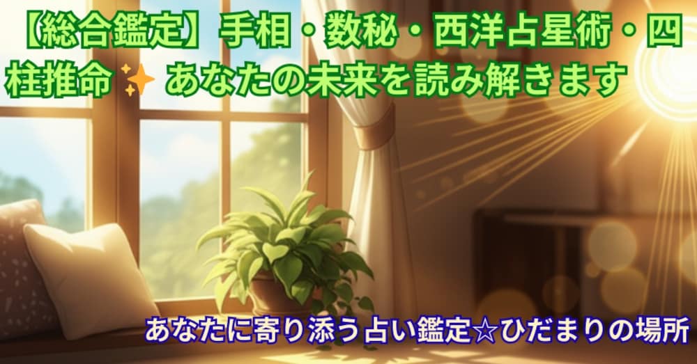 【総合鑑定】手相・数秘・西洋占星術・四柱推命 ✨ あなたの未来を読み解きます