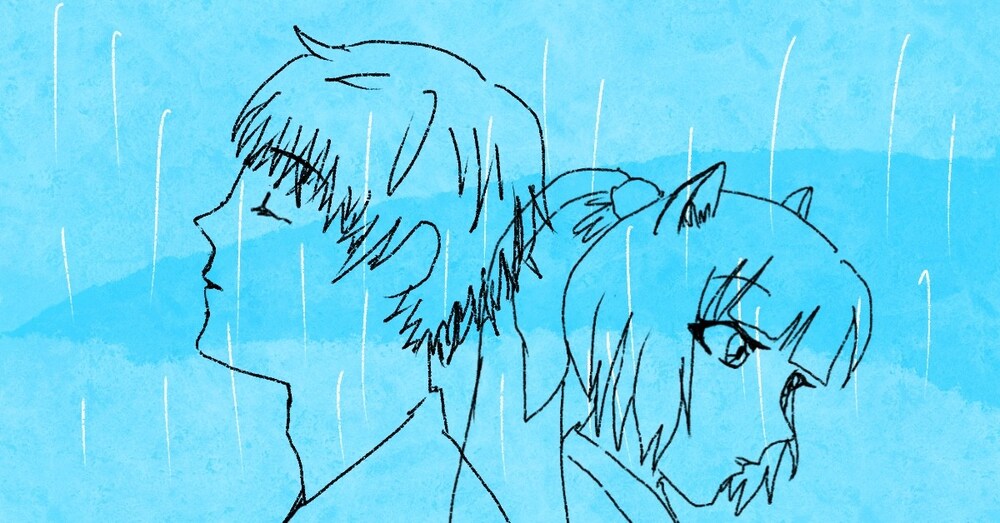 雨と寂しがり狐