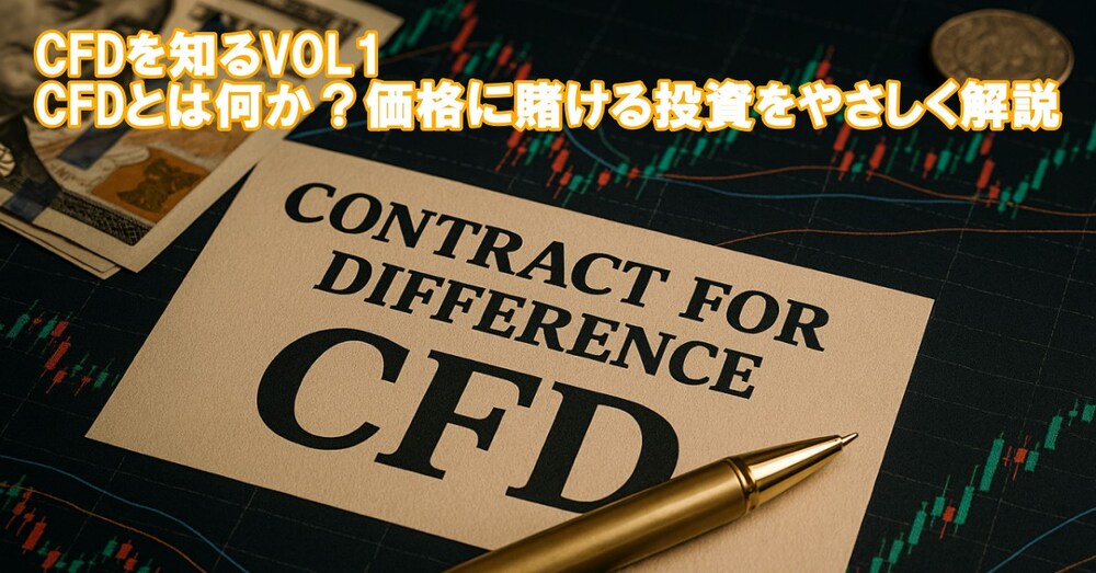 CFDを知るVOL1｜CFDとは何か？価格に賭ける投資をやさしく解説（7,178文字）
