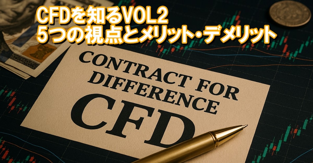 CFDを知るVOL2｜5つの視点とメリット・デメリット（8,001文字）