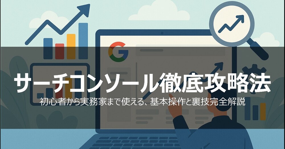 サーチコンソール徹底攻略｜初心者から実務家まで使える、基本操作と裏技完全解説