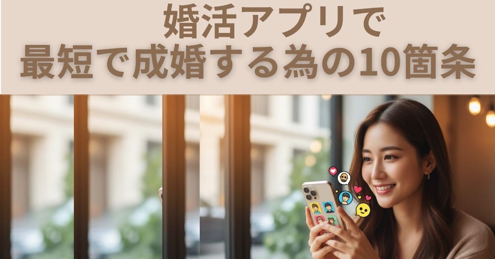 本気のあなたへ！アプリ婚活で理想の結婚を最短で叶える10箇条
