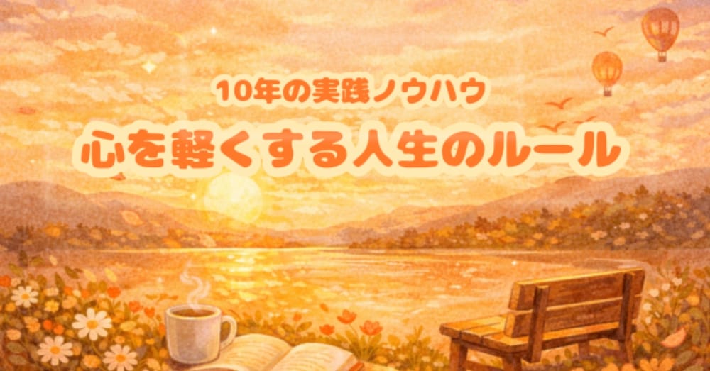 心を軽くする人生のルール（10年の実践ノウハウ）
