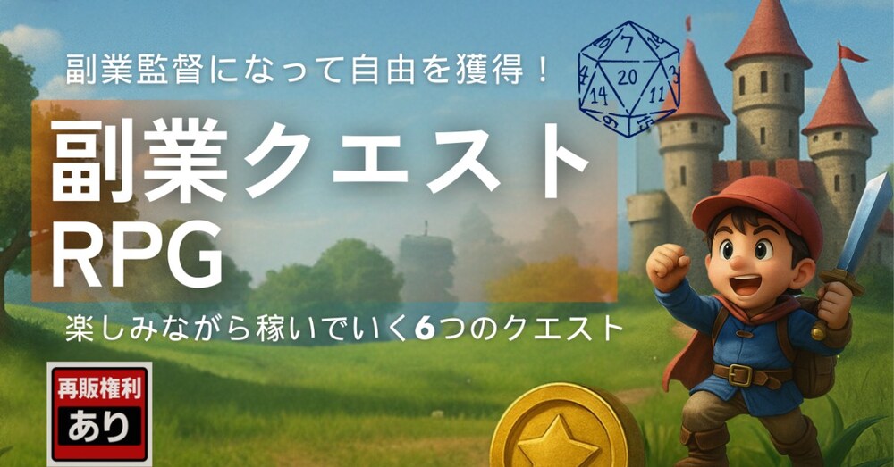 副業クエストRPG～ゲーム感覚ではじめる副業