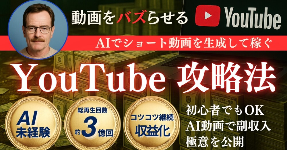【AI×YouTubeショート攻略法】 未経験でも収益化できる極意