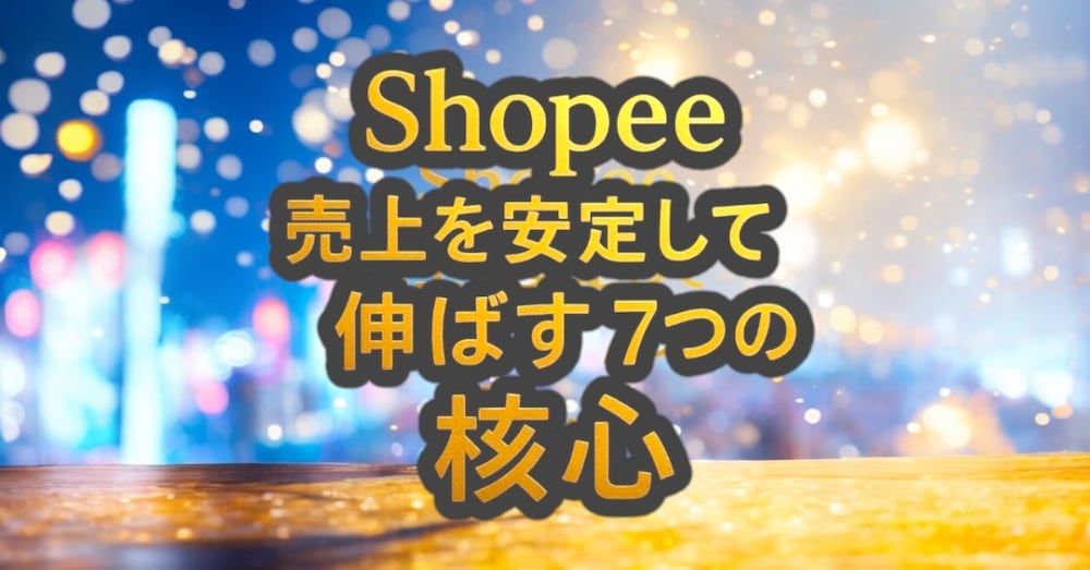 Shopeeで “売れる人” だけが大切にしている視点