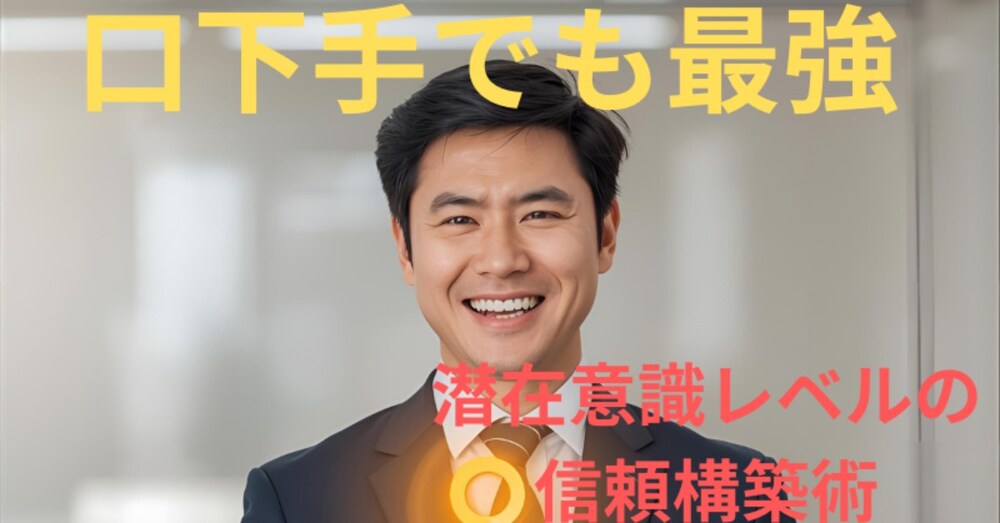 20代～40代社会人向け：なぜか話したくなる人になる「潜在意識レベルの信頼構築術」