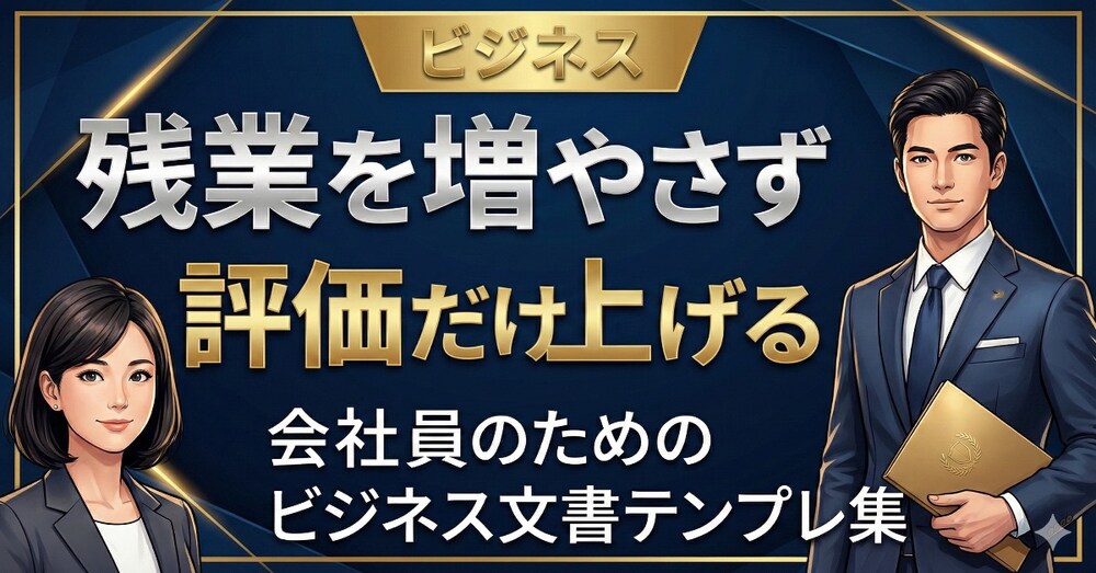 残業を増やさず評価だけ上げる
会社員のためのビジネス文書テンプレ集
