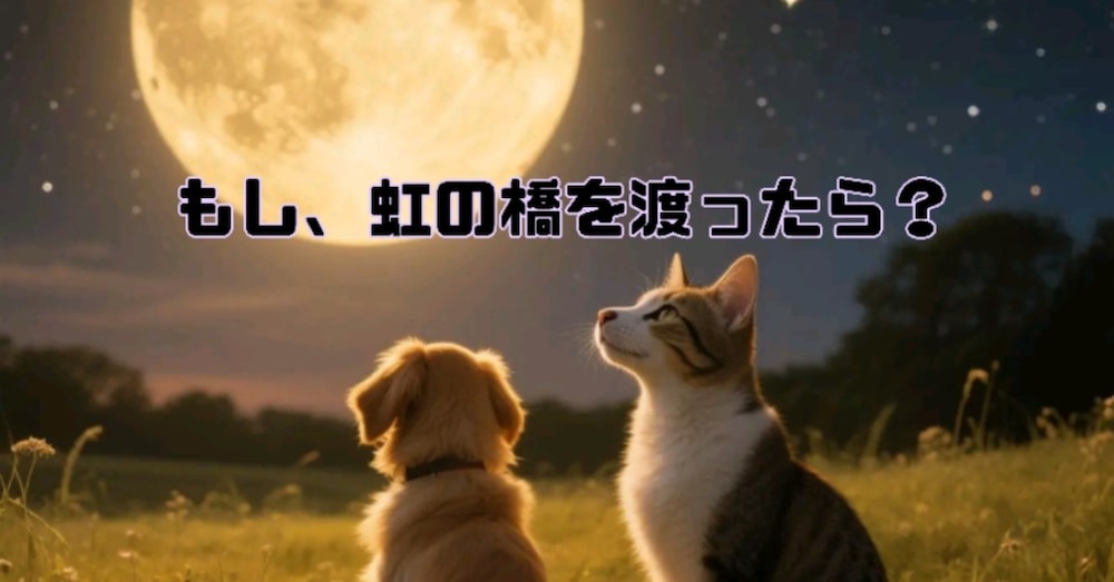 もしもうちの子が虹の橋を渡ったら？
大切なペットを亡くしてしまったあなたへ
