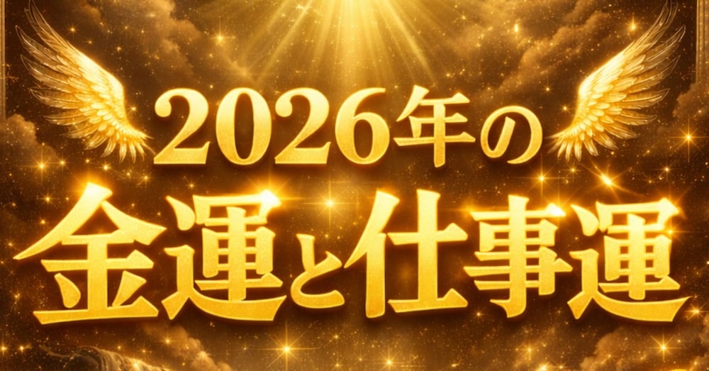 【2026年の金運・仕事運占い完全版】今から準備をしないと損します。