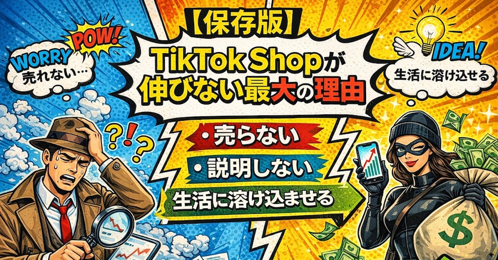 【保存版】TikTok Shopが伸びない最大の理由

