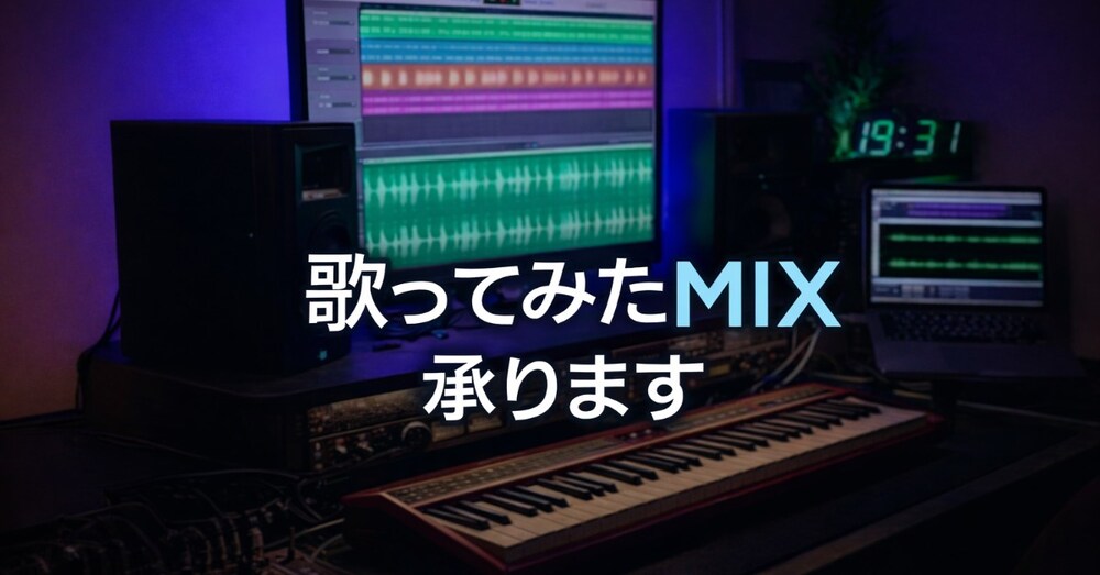 あなたの歌声を「作品」へ。楽器経験が創り出す高品位なMIX・マスタリング