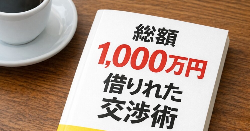 交渉術　総額1,000万円を借りた｜小規模個人再生2回｜離婚2回｜借金｜