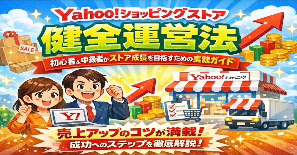 ヤフーショッピングストア健全運営法：初心者&中級者がストア成長を目指すための実践ガイド