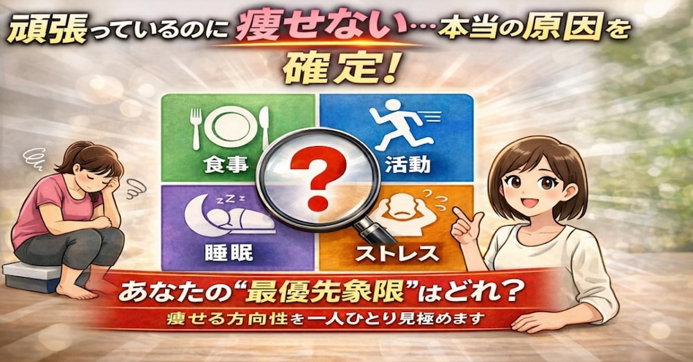 「頑張っているのに痩せない」本当の理由