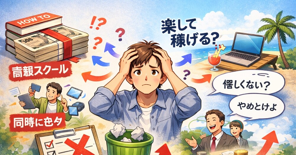副業初心者が「最初にやらなくていい事リスト」