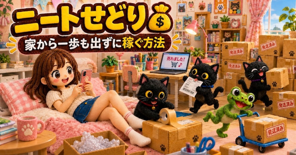 ニートせどり｜家から一歩も出ずに月7万円。ちゃぶ台物販の秘密💰️