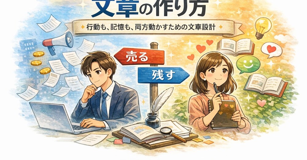初心者必見！
売れるのに心に残る文章の作り方

― 行動も、記憶も、両方動かすための文章設計 ―
