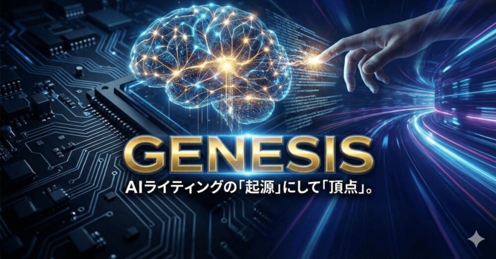 【3部販売、即実践】500人が目撃した、AI自動執筆システム「GENESIS」。ハック専用プロンプト