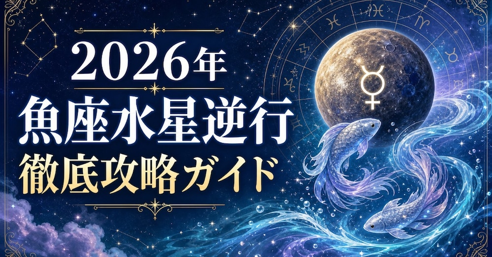 【完全保存版】2026年魚座水星逆行・徹底攻略ガイド