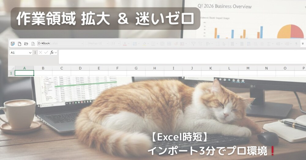 【Excel時短】迷わせないUI設計テンプレ