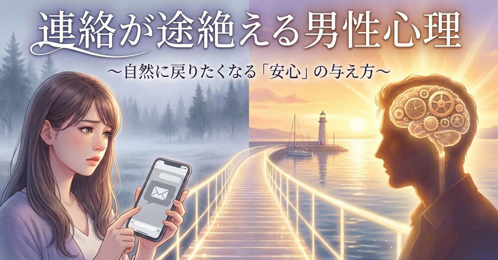 拒絶と音信不通の男性心理──嘘に隠された本音と、状況をひっくり返す起死回生のアクション