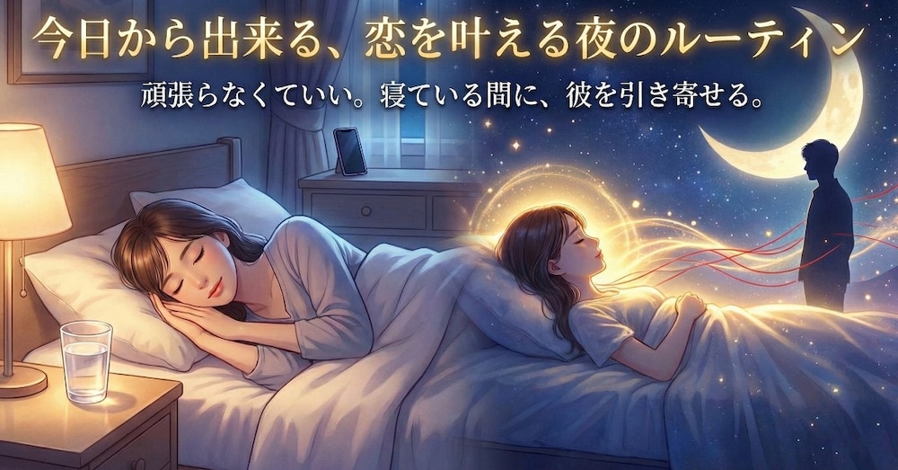 今日から出来る、恋を叶える夜のルーティン