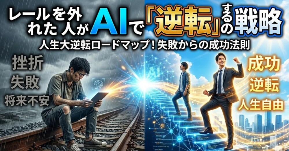 「普通に生きる」が一番危ない。レールを外れた人のAI逆転戦略